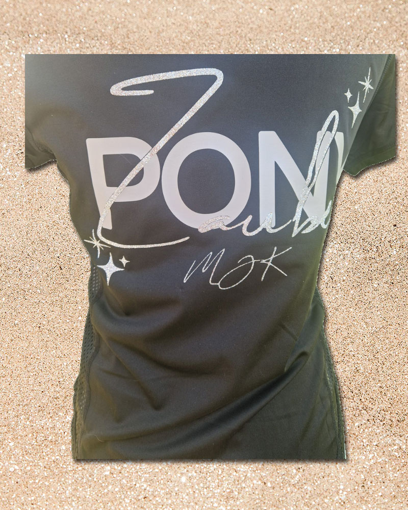 016 Funktionsshirt Cascada Glow Glitter Silver