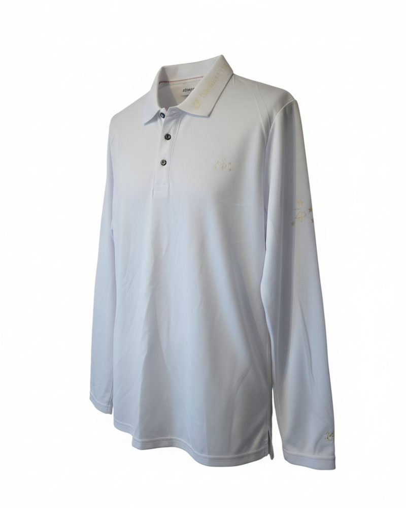 Man White ZP Éclat Petit – Longsleeve mit Strass