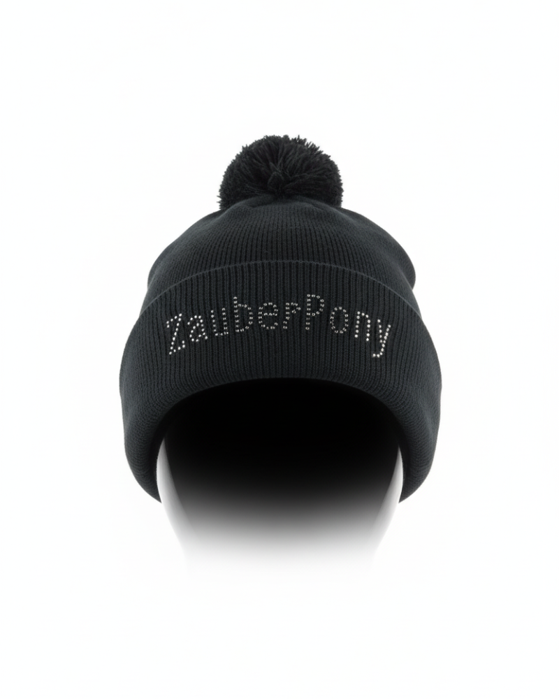 Beanie Dunkel Grau Zauberpony Beanie Winterzauber