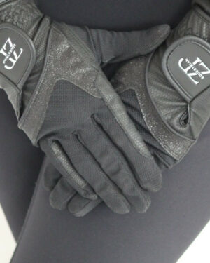ZP Gloves "Black Glitter" EQUESTRIAN