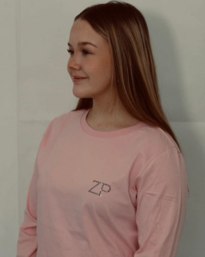 Rosa Strass klein ZP Éclat Petit – Longsleeve mit Strass