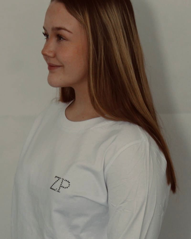 weiss strass klein ZP Éclat Petit – Longsleeve mit Strass