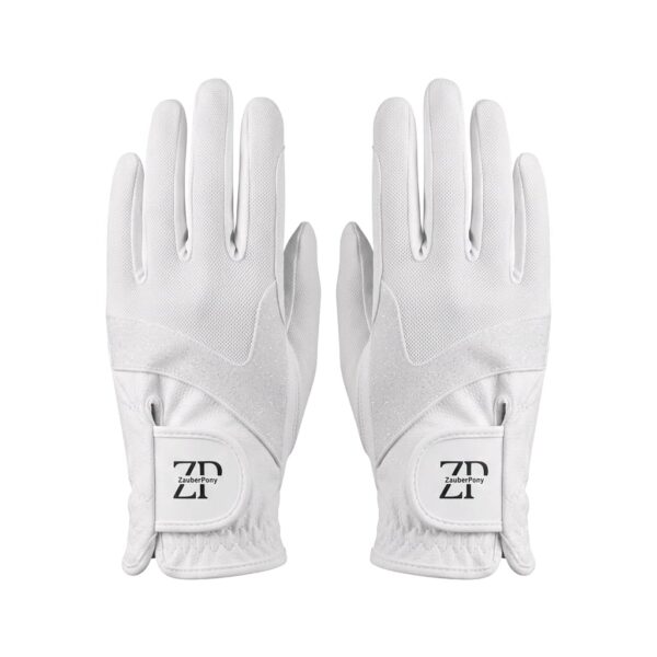 ZP Gloves "White Glitter"