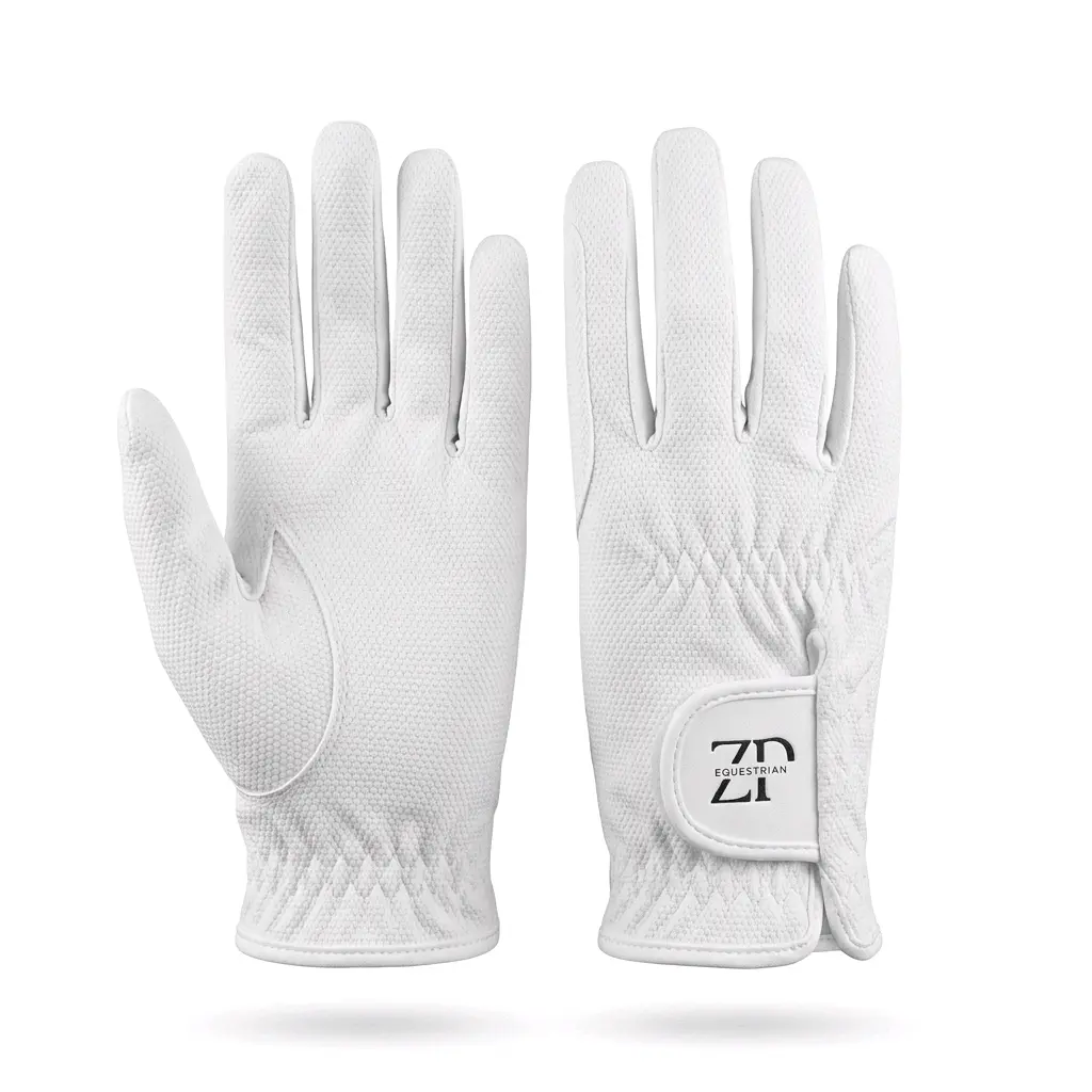 ZP Gloves all Season white (2) ZP Gloves all Season white 2 ZP Gloves All Season White EQUESTRIAN