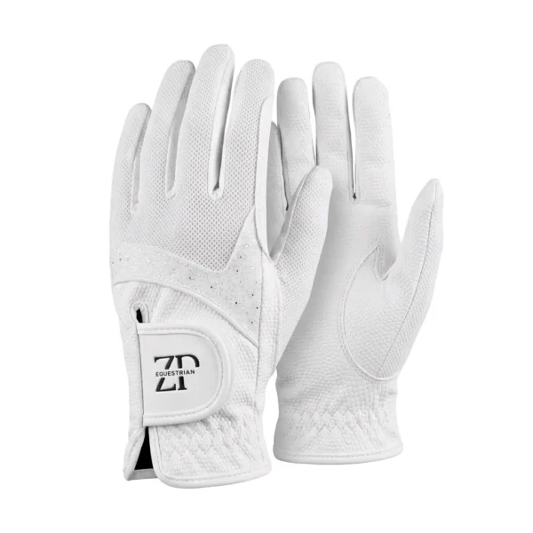 ZP Gloves "White Glitter" EQUESTRIAN